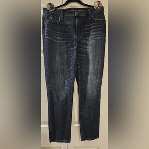 Chico’s So Slimming girlfriend slim leg ankle  jeans Denim stretch Women 12r